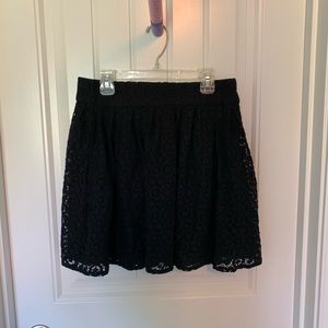 Black lace skirt!